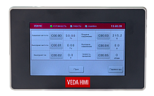 PBV00101 VC-H-4-SW01 HMI панель, диагональ 4,3”, разрешение 800х480 (16:9), 65535 цветов, напряжение